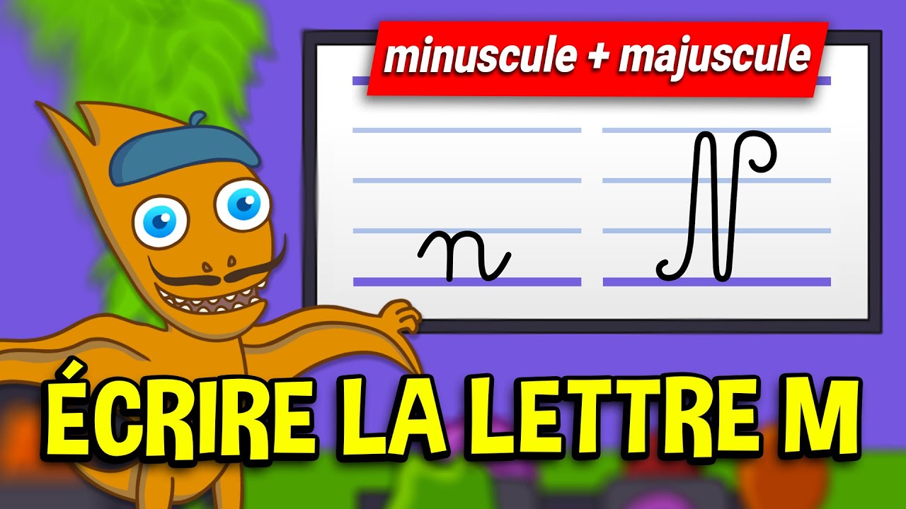Apprendre à écrire la lettre N (CP - GS) Écriture lettre N minuscule majuscule en attaché (cursive)