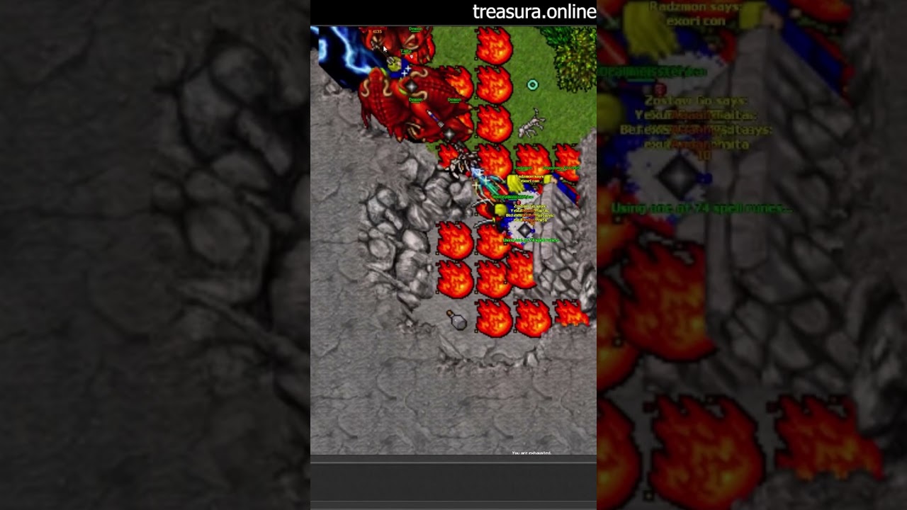 ORSHABAAL I GOLDEN BOOTS NA TREASURA online #tibia #orshabaal #treasura #games