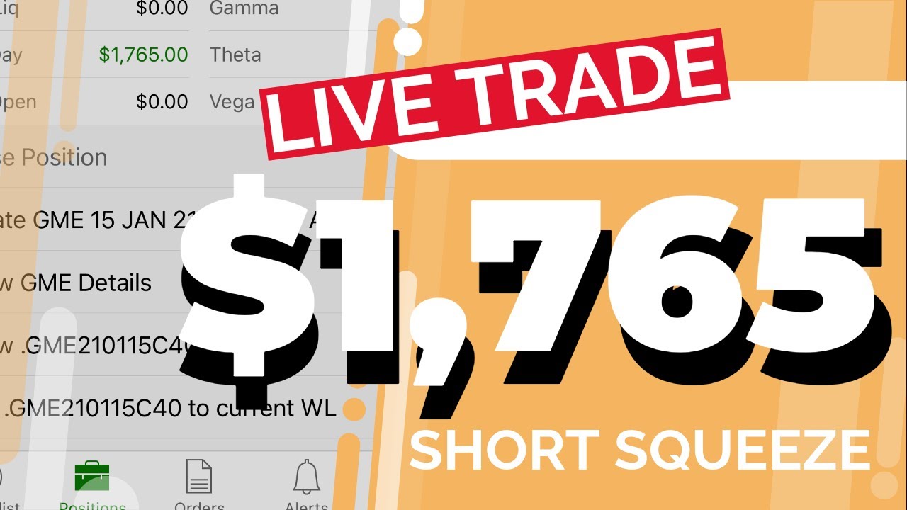 LIVE TRADE: Scalping a Short Squeeze on GME for $1,765