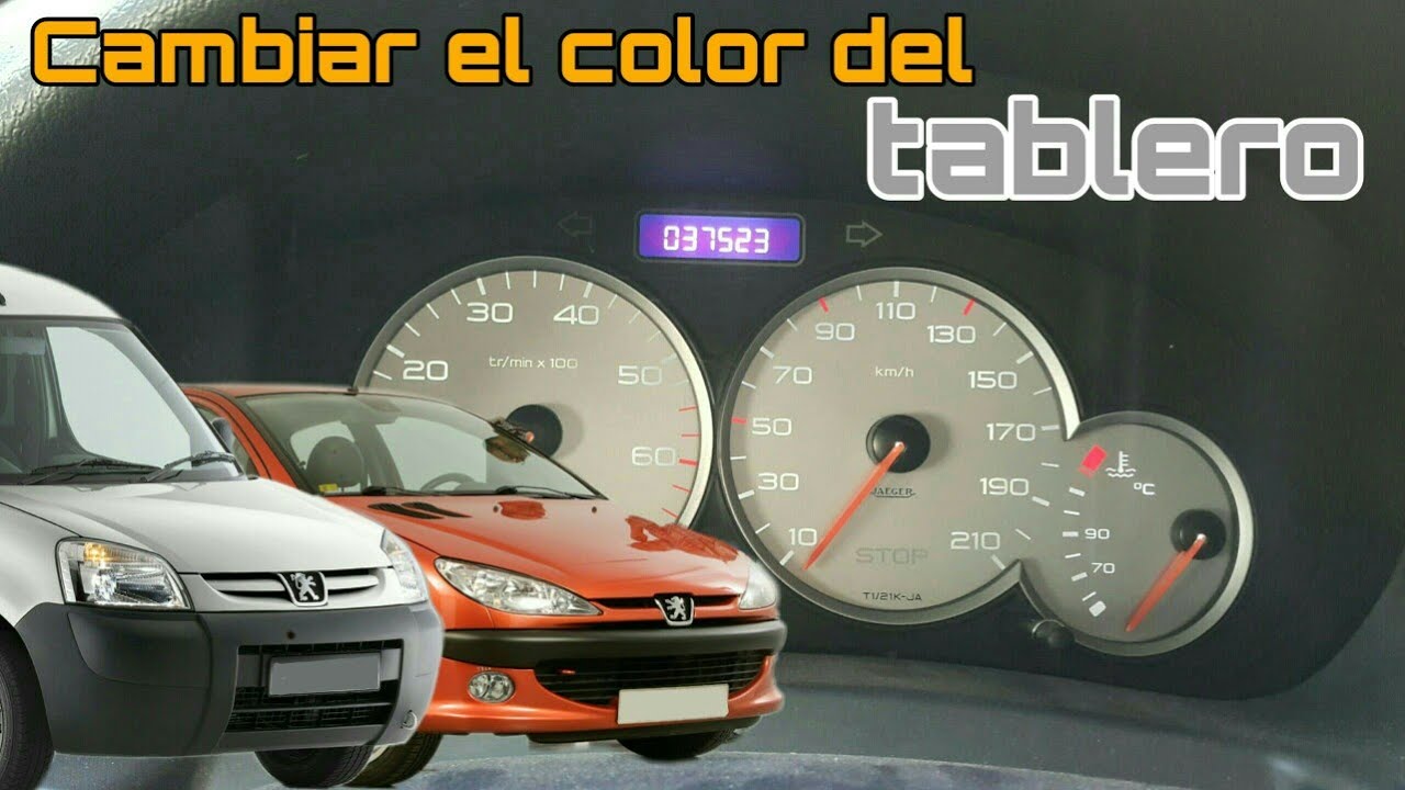 Como cambiar color de tablero - [ Iluminacion LED ] - Partner - Berlingo - 206