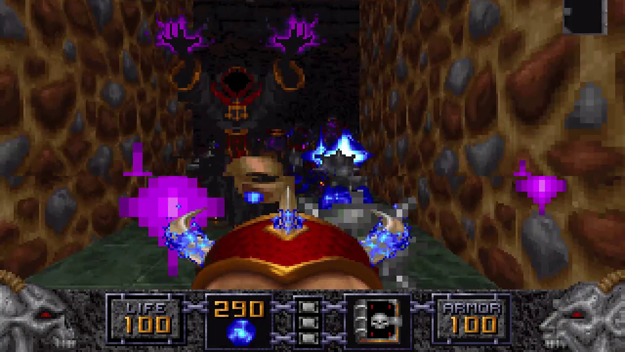 Heretic - Episode 1: City of the Damned - E1M8: Hell's Maw (1994) [MS-DOS]