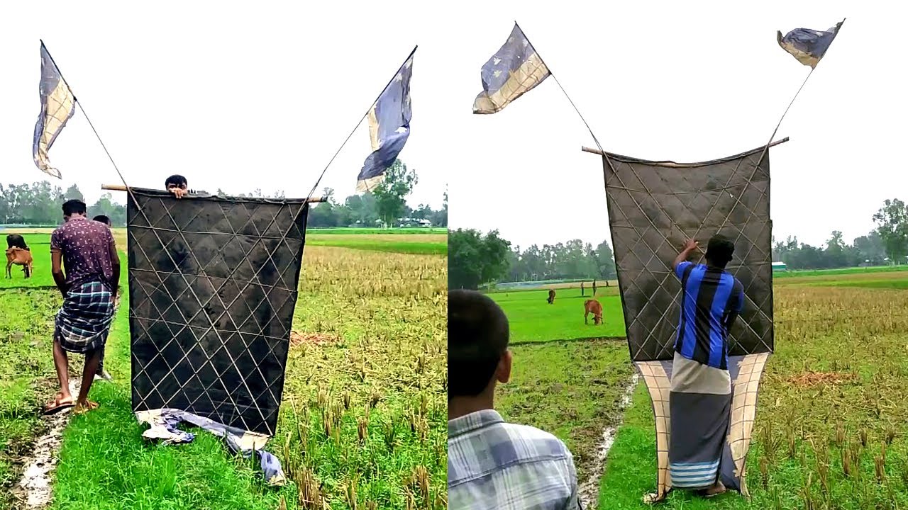 Beautiful Big chong kite Flying