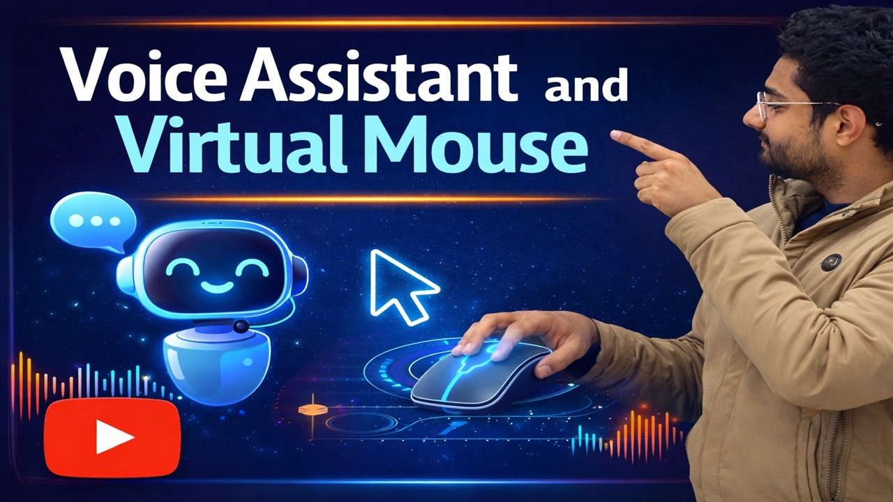 Voice Assistant Chatbot in Python | Virtual Mouse using Hand Gesture Recognition Python