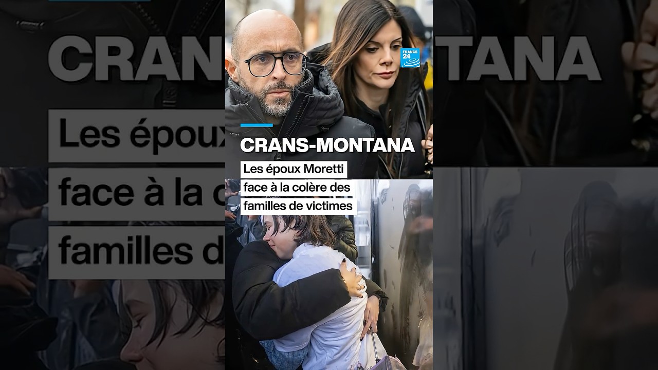 Incendie en Suisse : les &eacute;poux Moretti face &agrave; la col&egrave;re des familles de victimes &bull; FRANCE 24