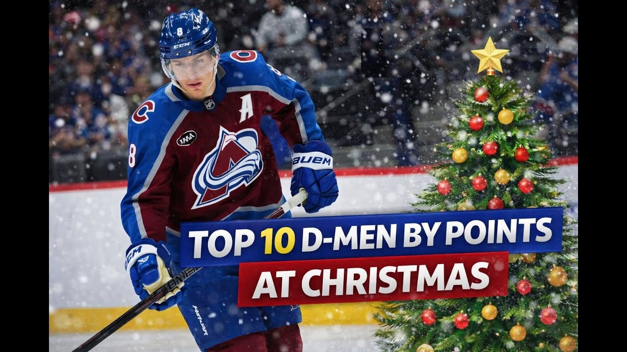 Who’s Leading NHL Defensemen in Points at Christmas? 🎄🏒