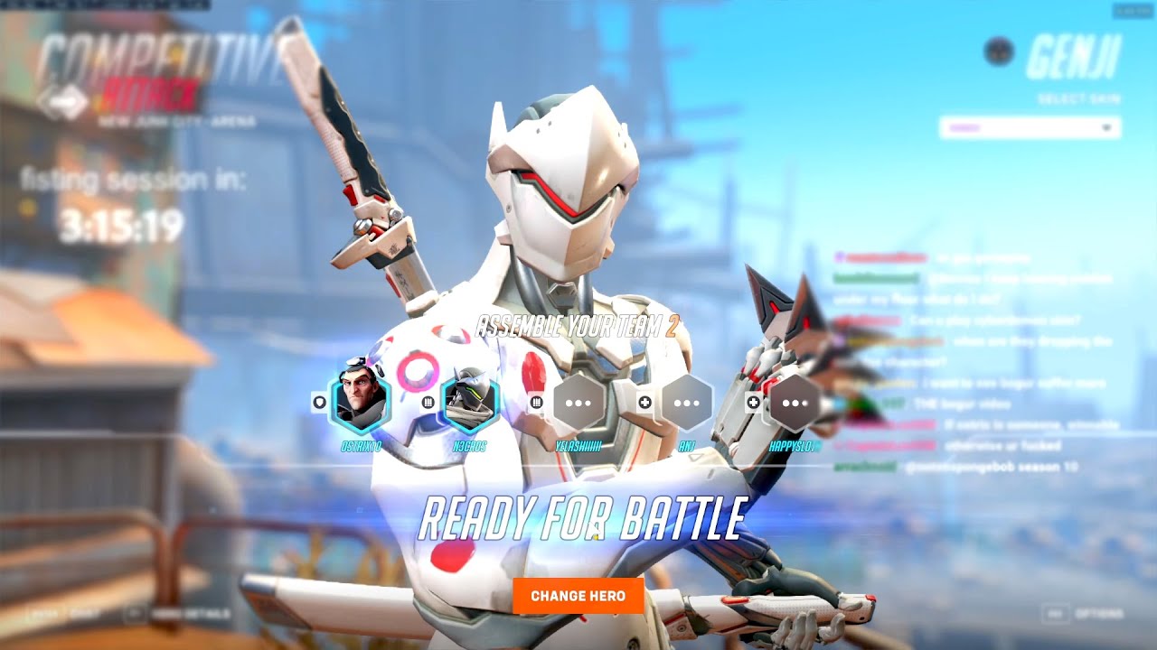 NECROS TOP 500 GENJI GAMEPLAY! [ OVERWATCH 2 SEASON 8 TOP 500 ]