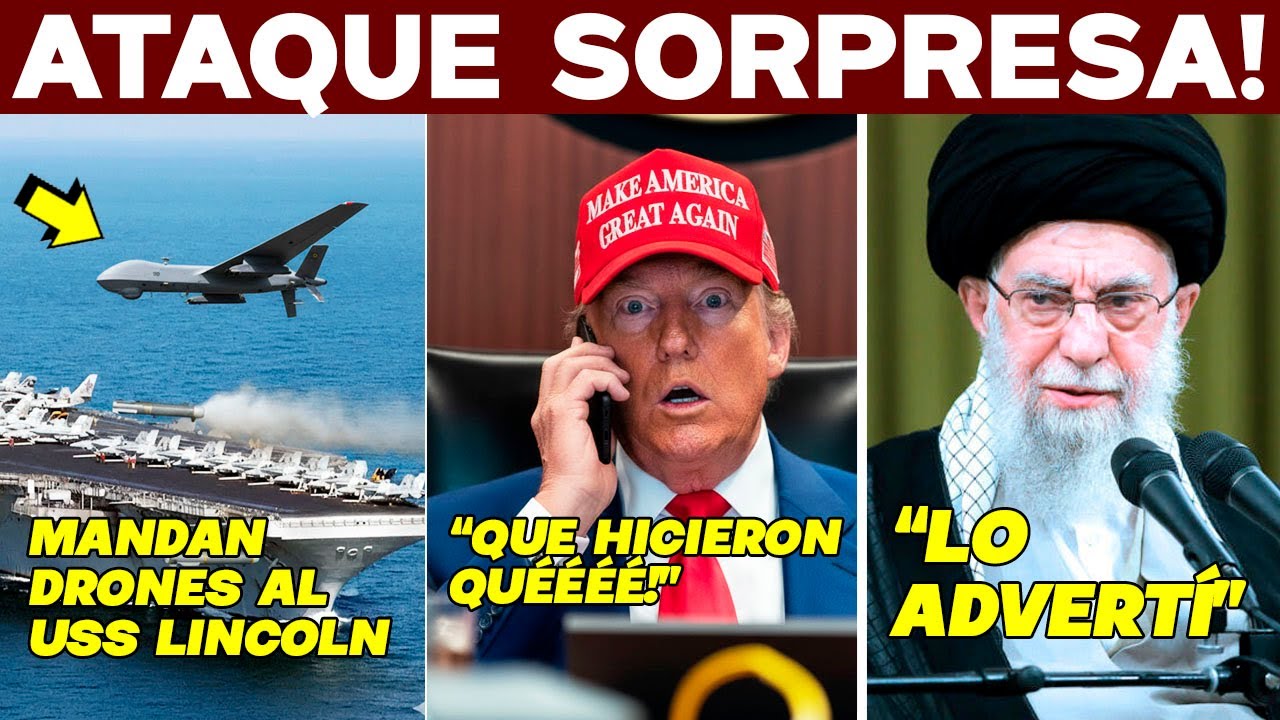 ATAQUE SOPRRESA! IRAN ATACA PORTAAVIONES. SALE HUYENDO DE ORMUZ. OJO POR OJO 