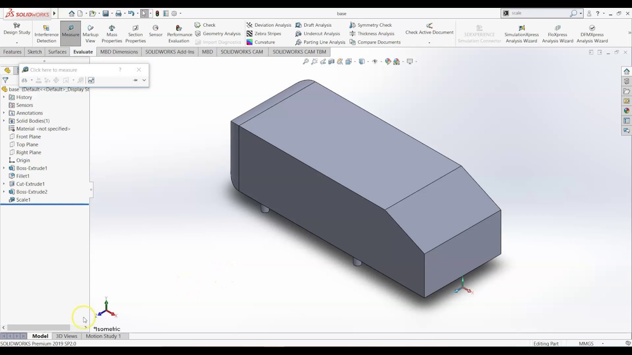Ahmed's Body modelling in Solidworks || Car design using Solidworks