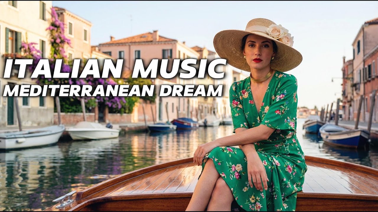 🎶 Italian Vibes & Mediterranean Music 🎶 2+ Hours Scenic Amalfi Coast & Lake Como Relaxation 4K