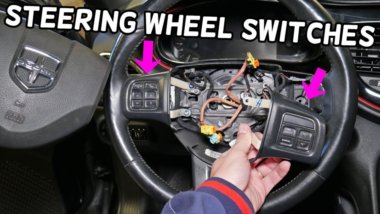 DODGE DART STEERING WHEEL CONTROLS SWITCHES, CRUISE CONTROL SWITCH REPLACEMENT REMOVAL