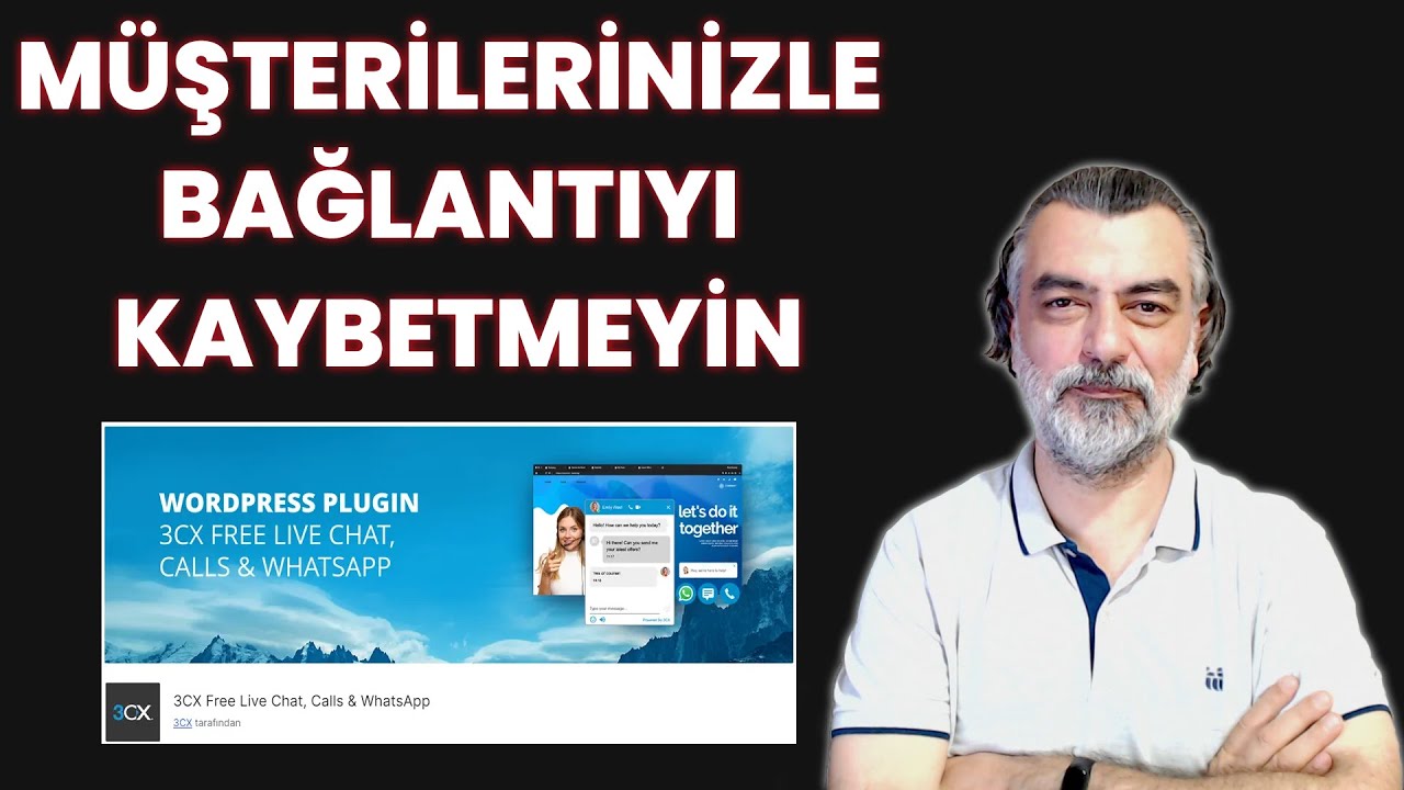 WordPress Sitenizi Canlı Destek Merkezine Dönüştürün! | 3CX Eklentisi İncelemesi - ÜCRETSİZ