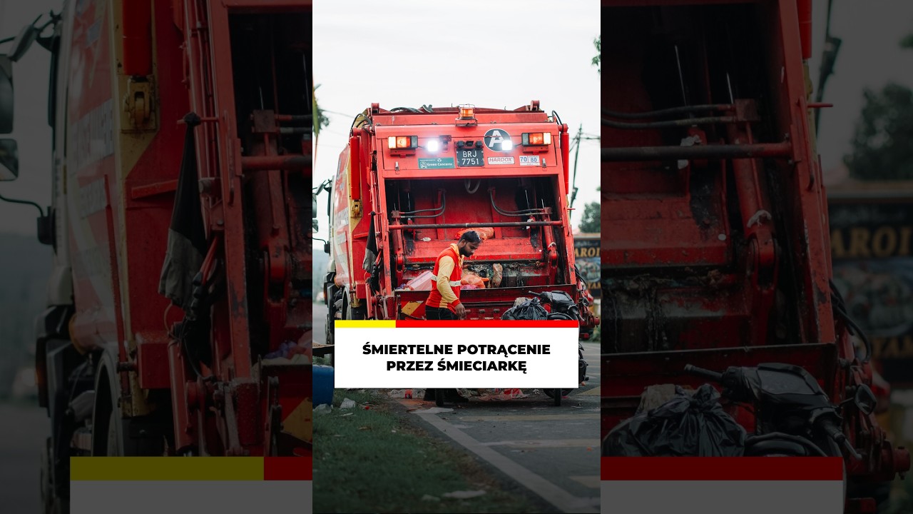 ŚMIERTELNE POTRĄCENIE PRZEZ ŚMIECIARKĘ