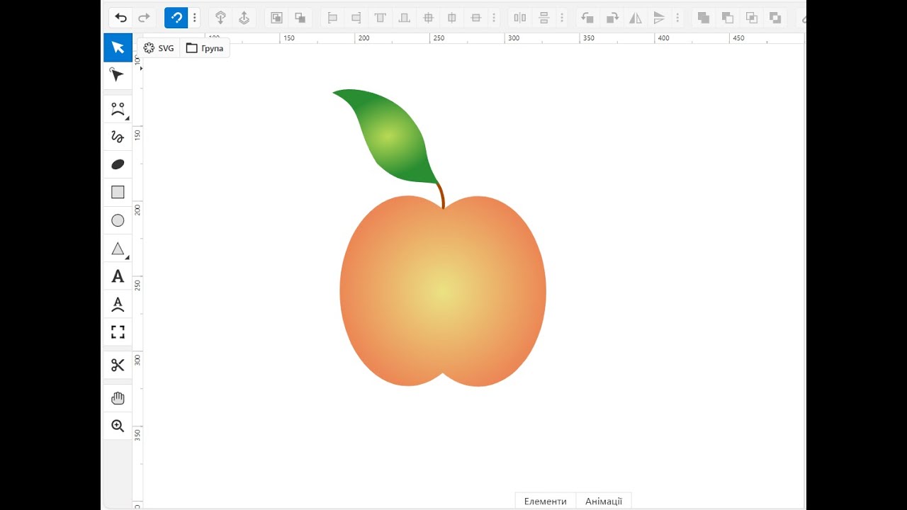 Малюємо фрукт (векторне зображення) у boxy svg