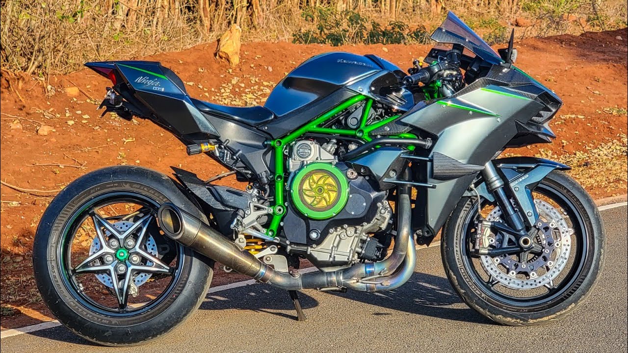 kawasaki ninja h2 with a supercharger
