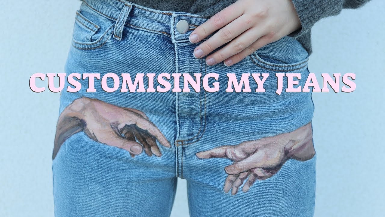 customising my jeans | CREATION OF ADAM