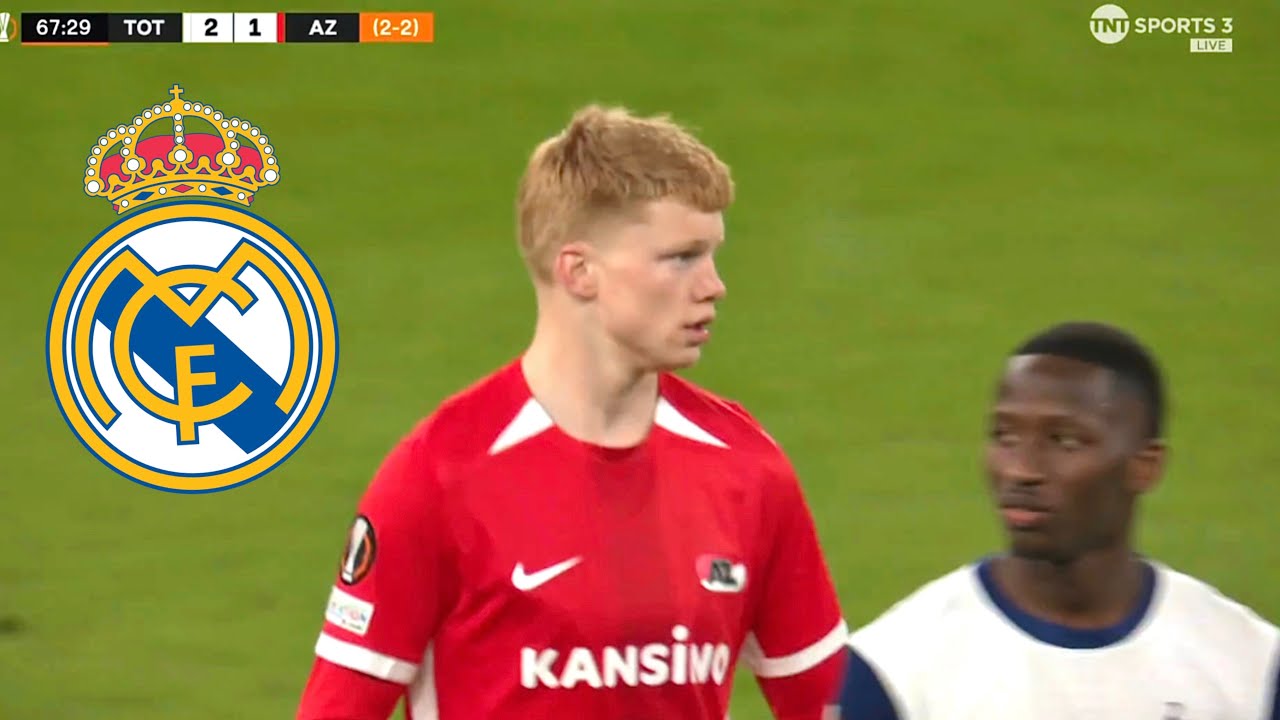 Kees Smit vs Tottenham in London | ALL ACTIONS | MADRID TARGET ⚪️