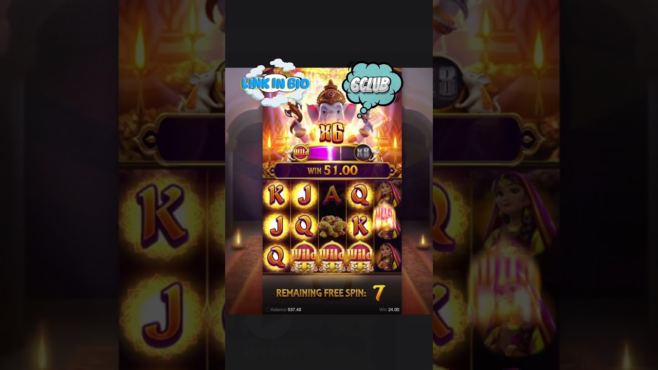 🐘 Ganesha Gold Spin for Sacred Riches🌟🐘🙏💰Spin with Divine Luck! #slot#games#casino#6club