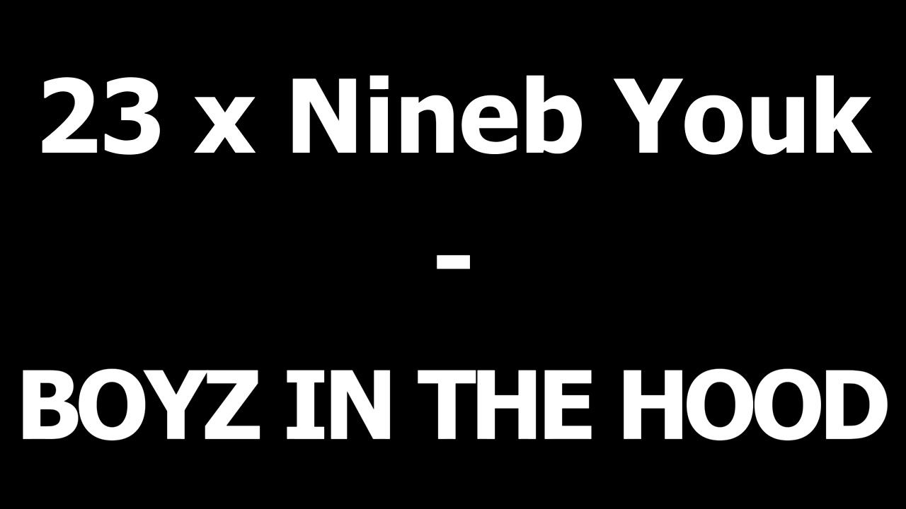 23 x Nineb Youk - BOYZ IN THE HOOD (OSL&Auml;PPT)