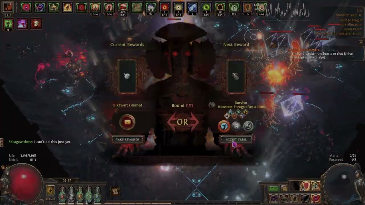 [PoE 3.28] cws gladiator banner man gruelling gauntlet - 通牒13層