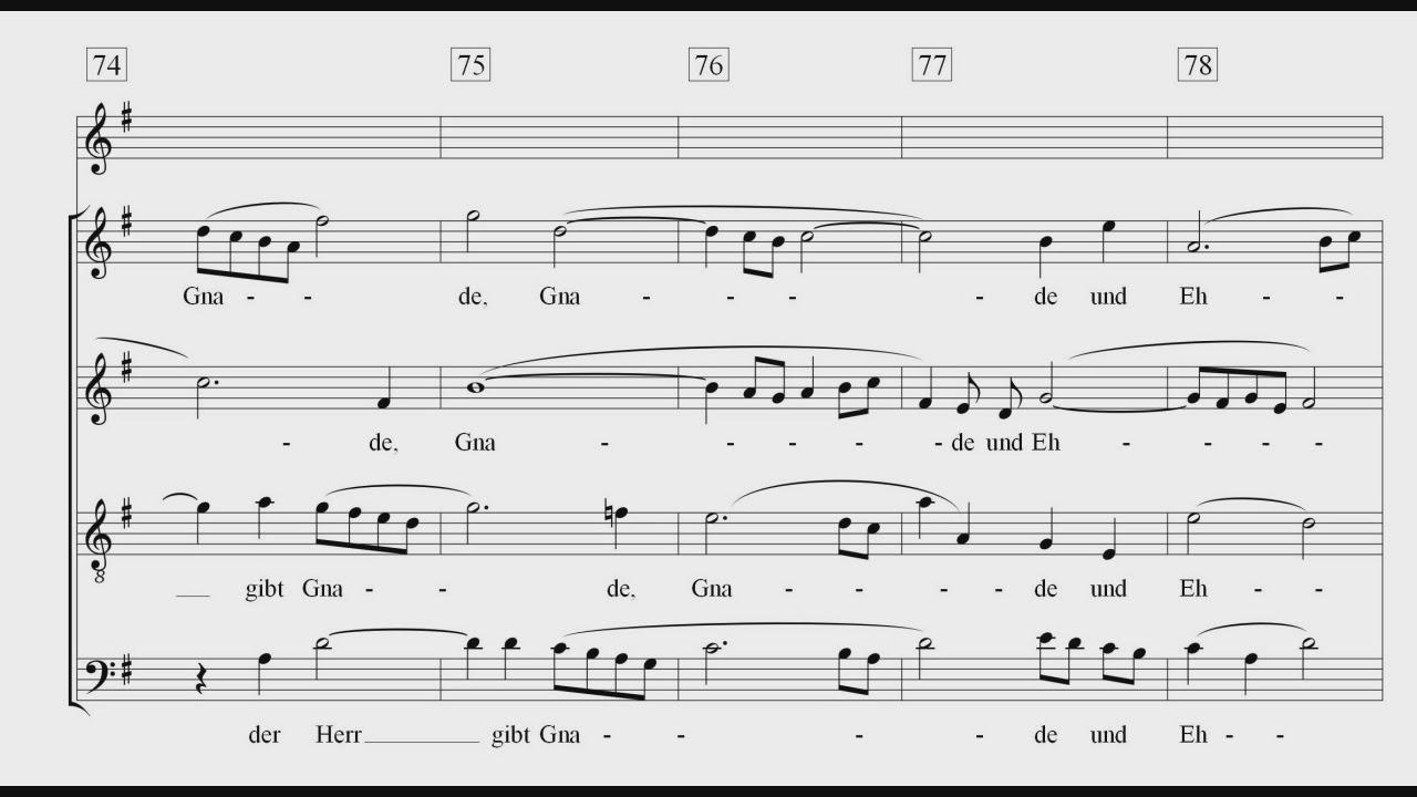 BWV 79 Gott der Herr ist Sonn und Schild Einstudierung Alt Kurzfassung 2018