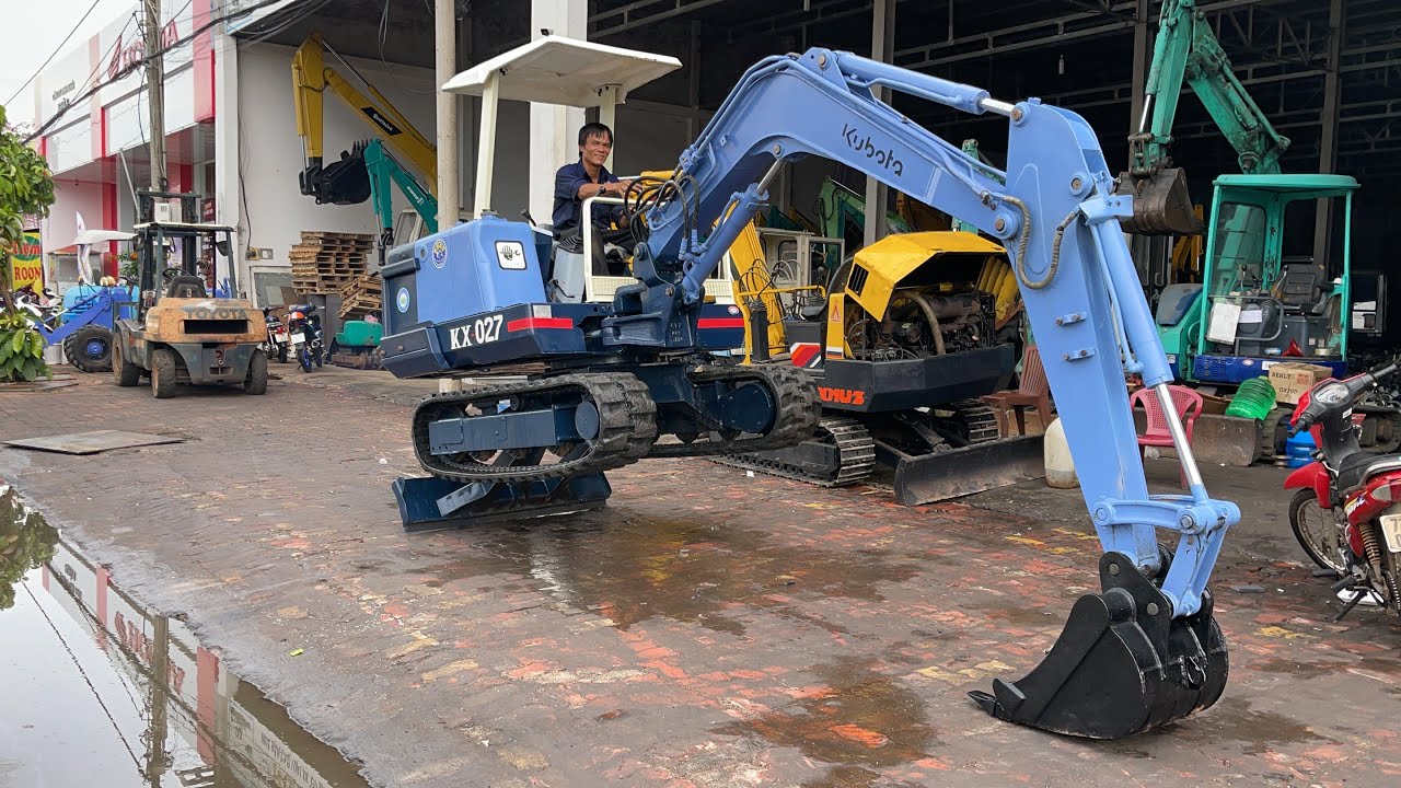 Xe Múc Mini Kubota KX-027 | Động Cơ 4 Máy V1505 | Cần Dài | Nông Cơ Nguyễn Văn Châu