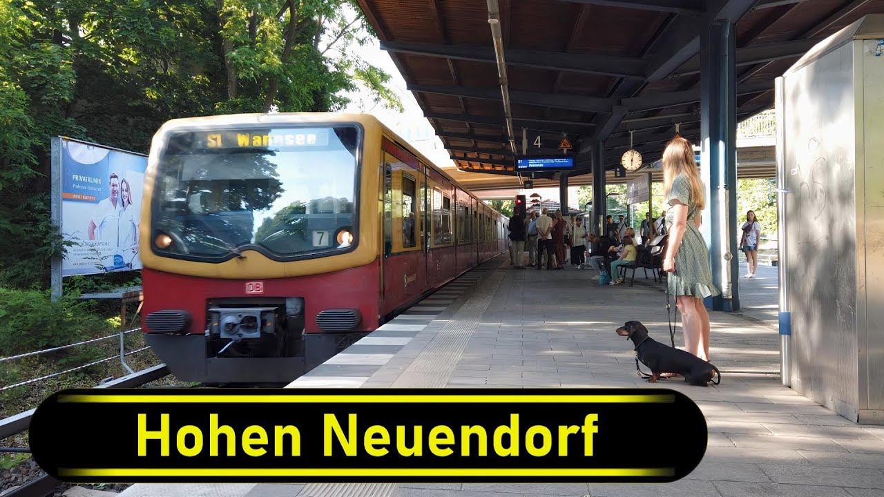 S-Bahn Station Hohen Neuendorf - Berlin 🇩🇪 - Walkthrough 🚶