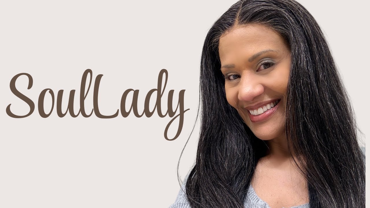 PERFECT STRAIGHT WIG!: SALT AND PEPPER  SOUL LADY 13X4 HUMAN HAIR WIG