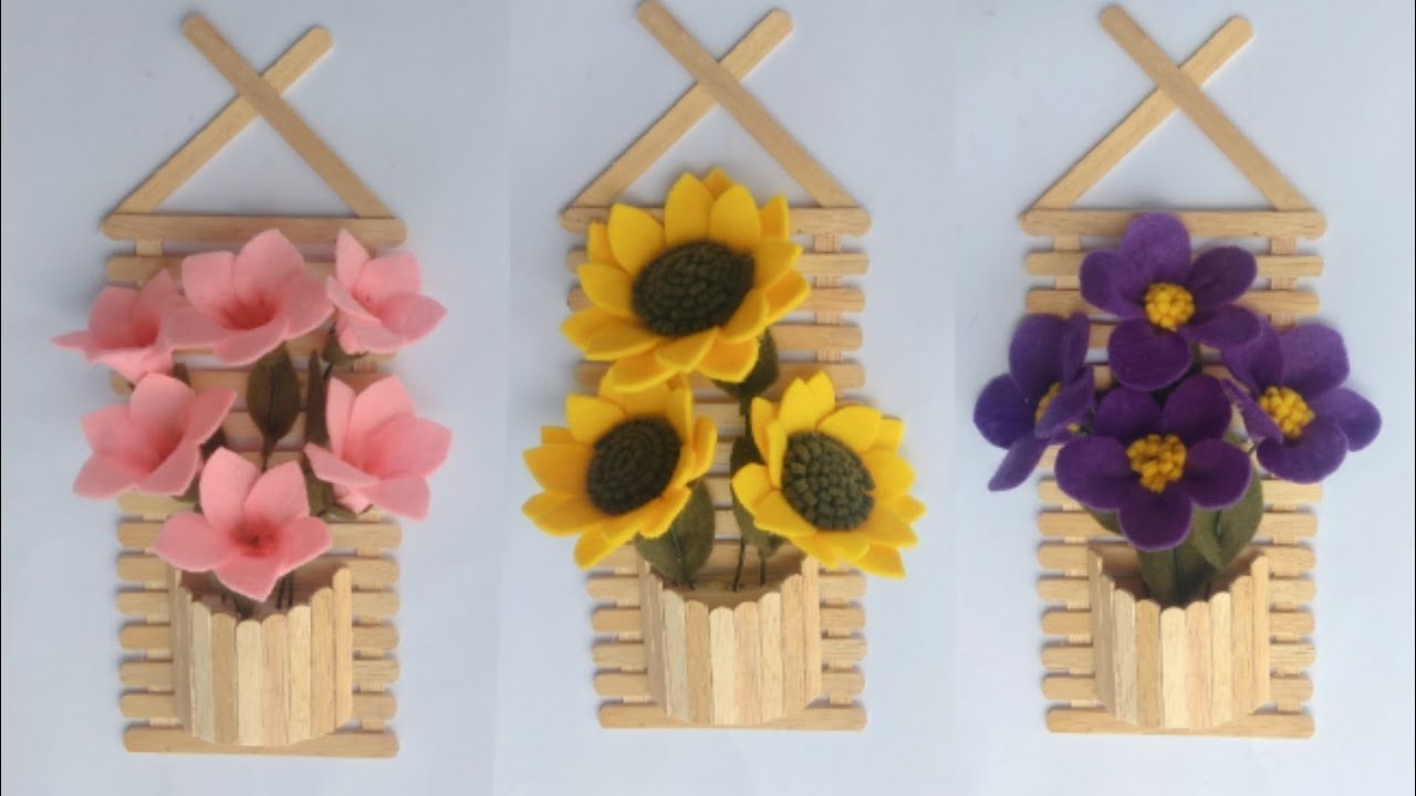 Prakarya dari tekstil yang mudah | Hiasan dinding dari bahan tekstil mudah | Kerajinan tangan