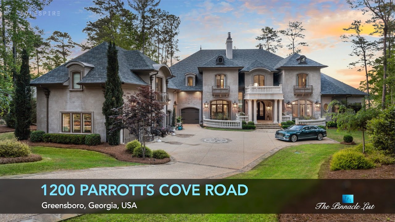 Lake Oconee Waterfront Home | 1200 Parrotts Cove Rd, Greensboro, GA, USA 🇺🇸 | Luxury Real Estate