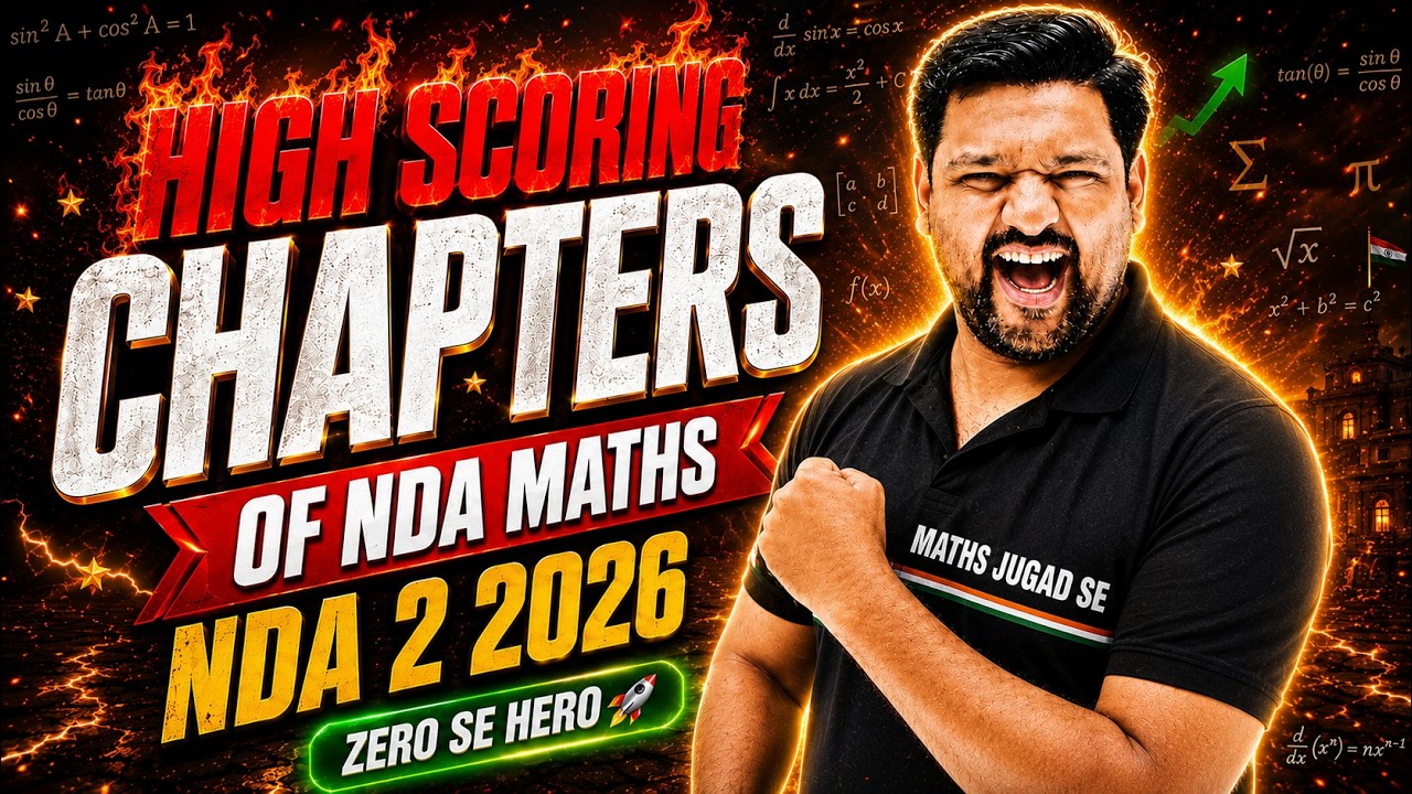 NDA Maths High Weightage Chapters 🔥 Most Repeated Chapters 🤯 NDA Maths Weightage Analysis