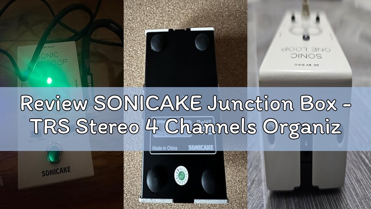 Review SONICAKE Junction Box - TRS Stereo 4 Channels Organization Line Guitar Bass Effects Pedal, Tr