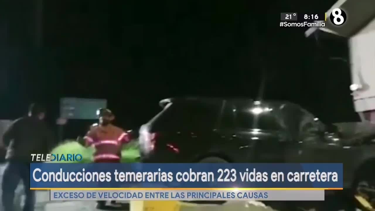 Accidentes de tránsito han cobrado más de 200 vidas en carretera