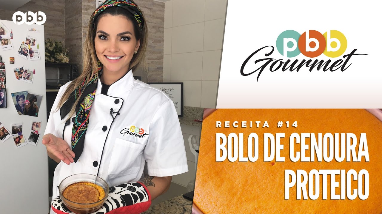 PBB Gourmet #14 - Bolo de Cenoura Proteico