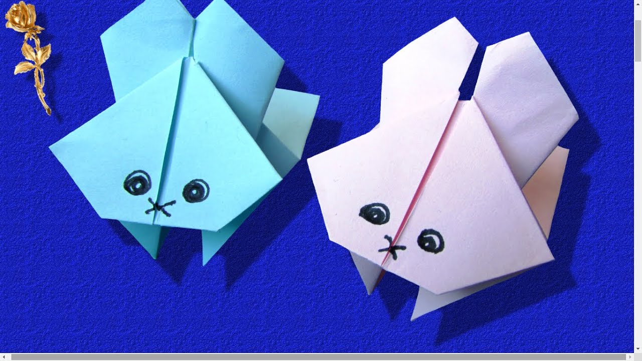 Origami : 🐰 Lapin sauteur 🐇 très amusant 🤣