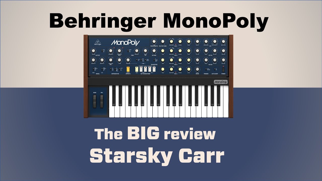 BEHRINGER MonoPoly: распаковка, первоначальный обзор и первые впечатления (ссылка на версию высок...