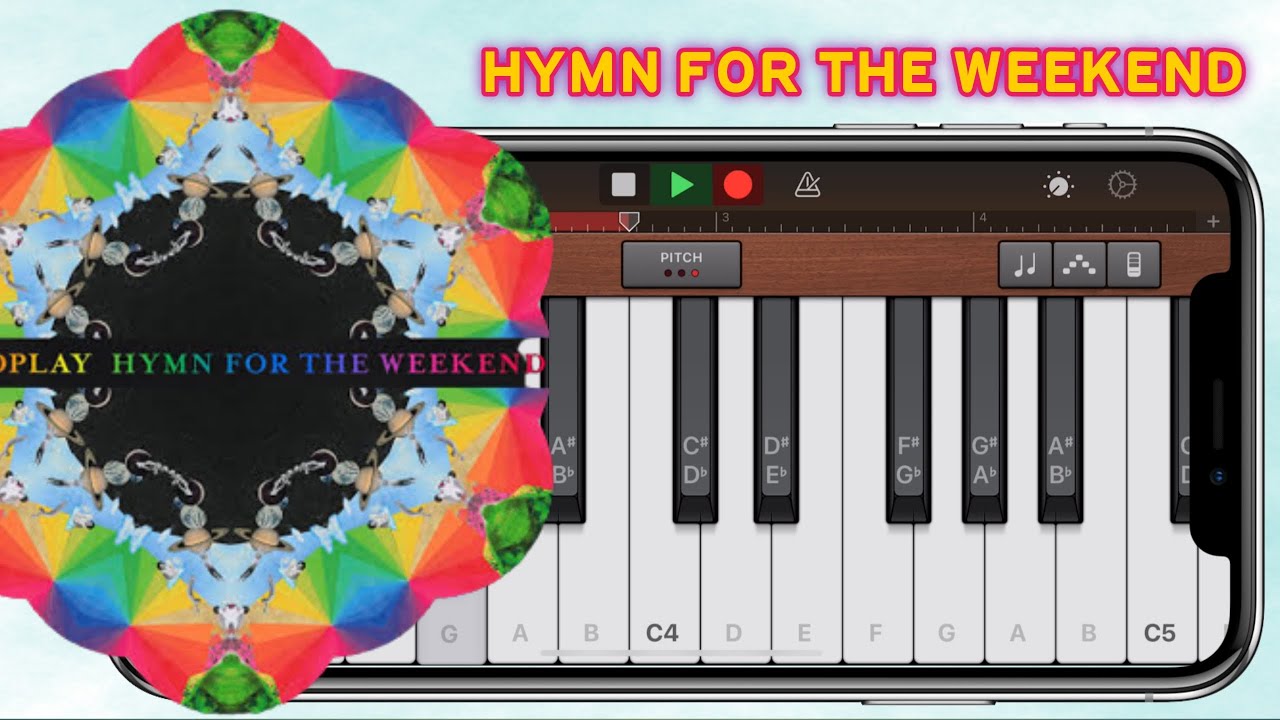 Coldplay - Hymn For The Weekend on iPhone (Garageband)