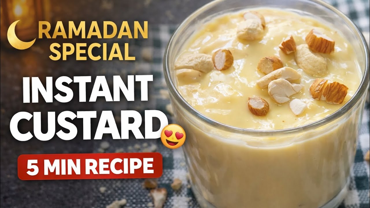 Ramadan Special Instant Dry Fruits Custard | Easy Iftar Dessert | Instant Kitchen