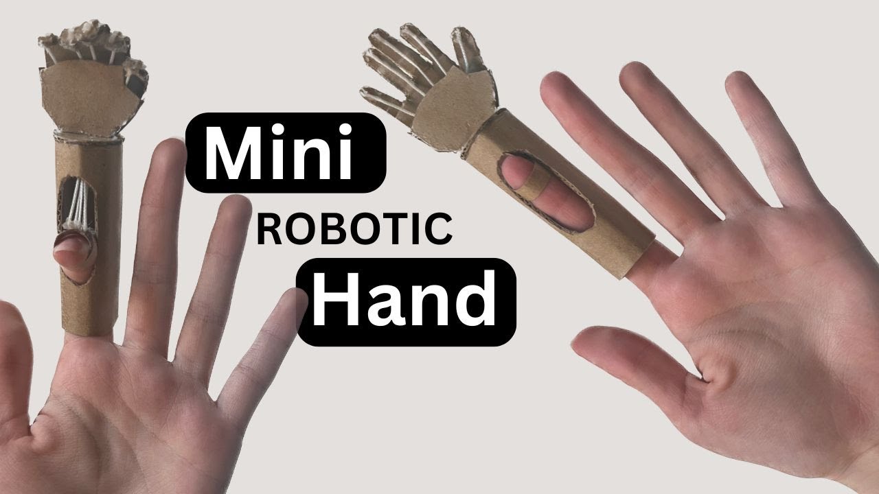 How to make a MINI robotic hand form cardboard