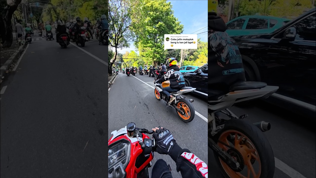 KEJADIAN LUCU DIJALAN RAYA ❗️❗️WADUH KETEMU MOTOVLOG