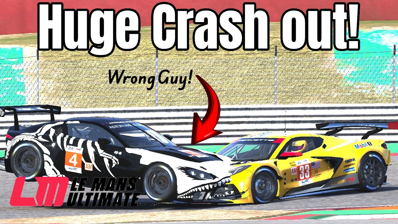 Huge Crash Out Le Mans Ultimate