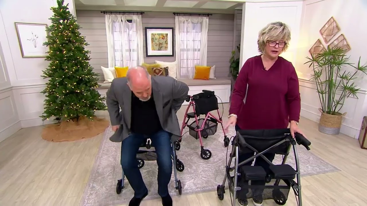 Stander EZ Fold-N-Go Lightweight Rollator on QVC