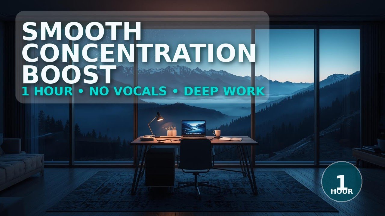 Smooth Concentration Boost • 1 Hour Deep Work Music | Minimal Techno (No Vocals)