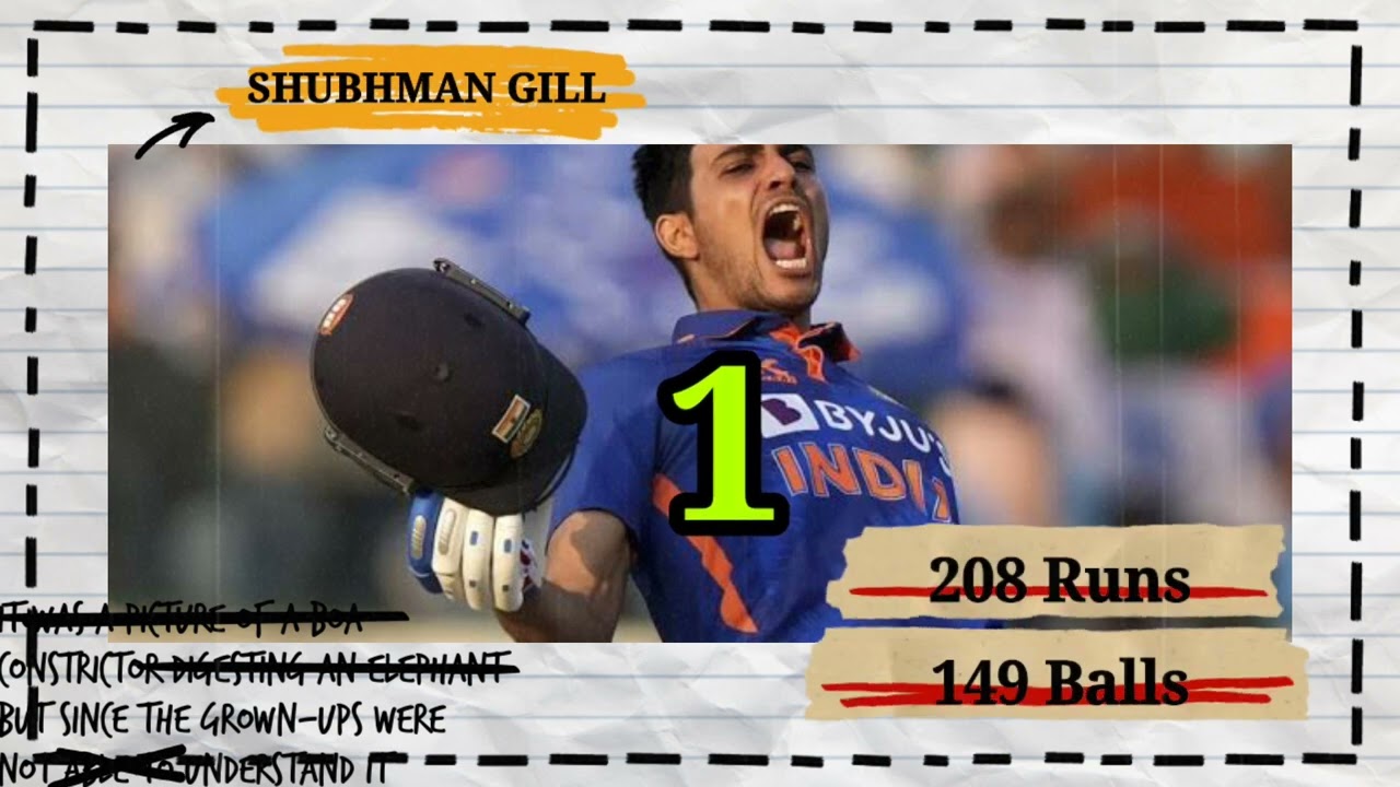 |Highest Score Vs New Zealand|Cricket|Shubhman Gill |Short Film|#cricket #shubhmangill