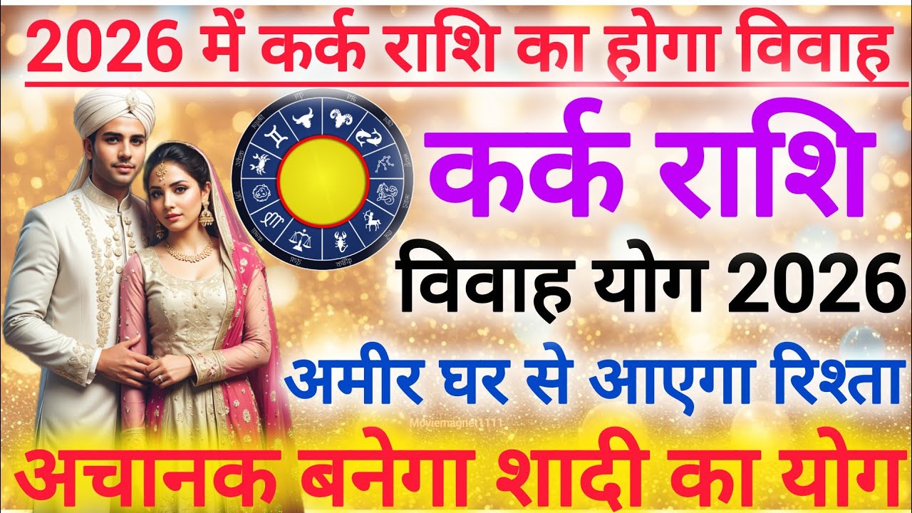 2026 कर्क राशि विवाह योग | Cancer marriage prediction 2026 | Vivah yog 2026 #shaadi #marriage 