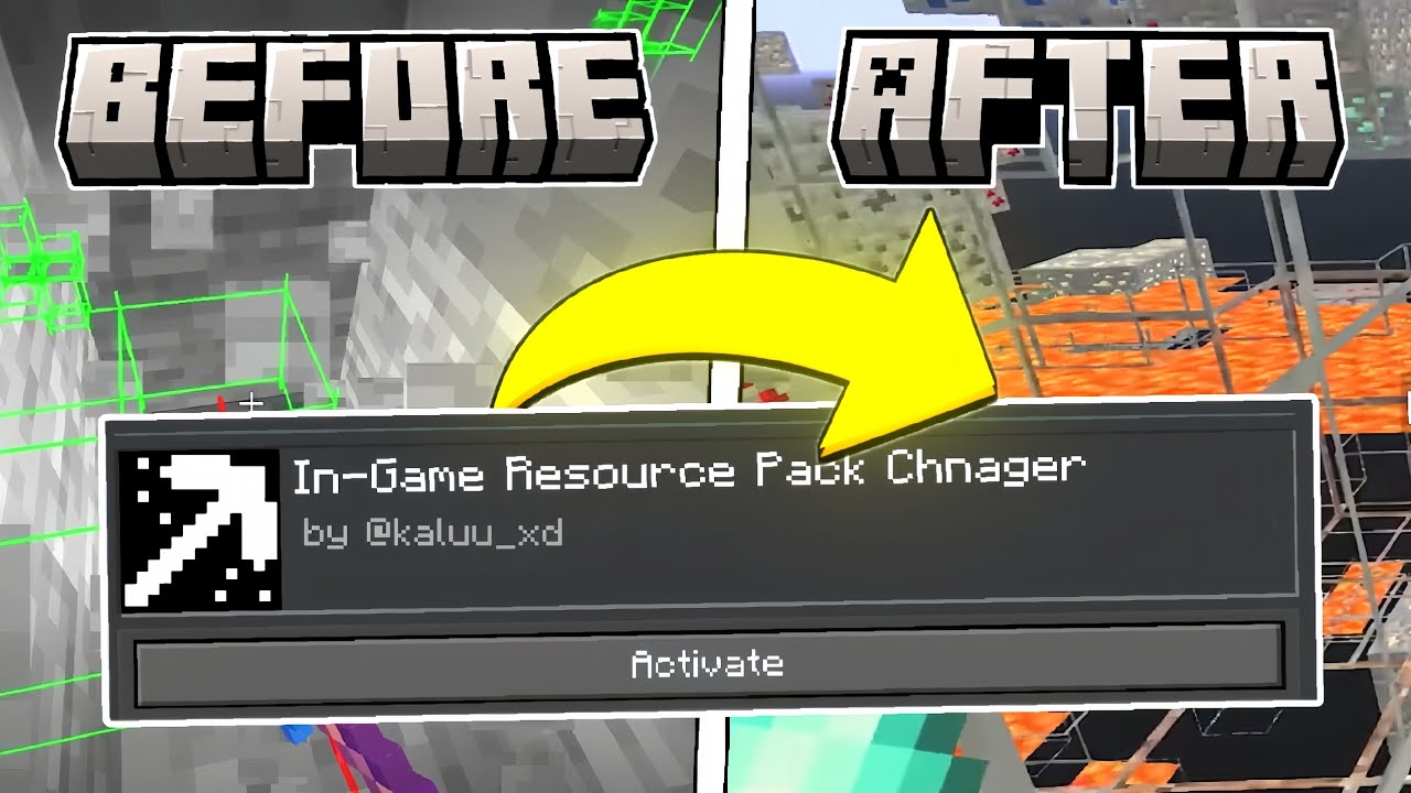 In-Game Texture Pack Changer for MCPE 1.21.72 | Xray, 3D/4D Skins, 1.18 Shader Support