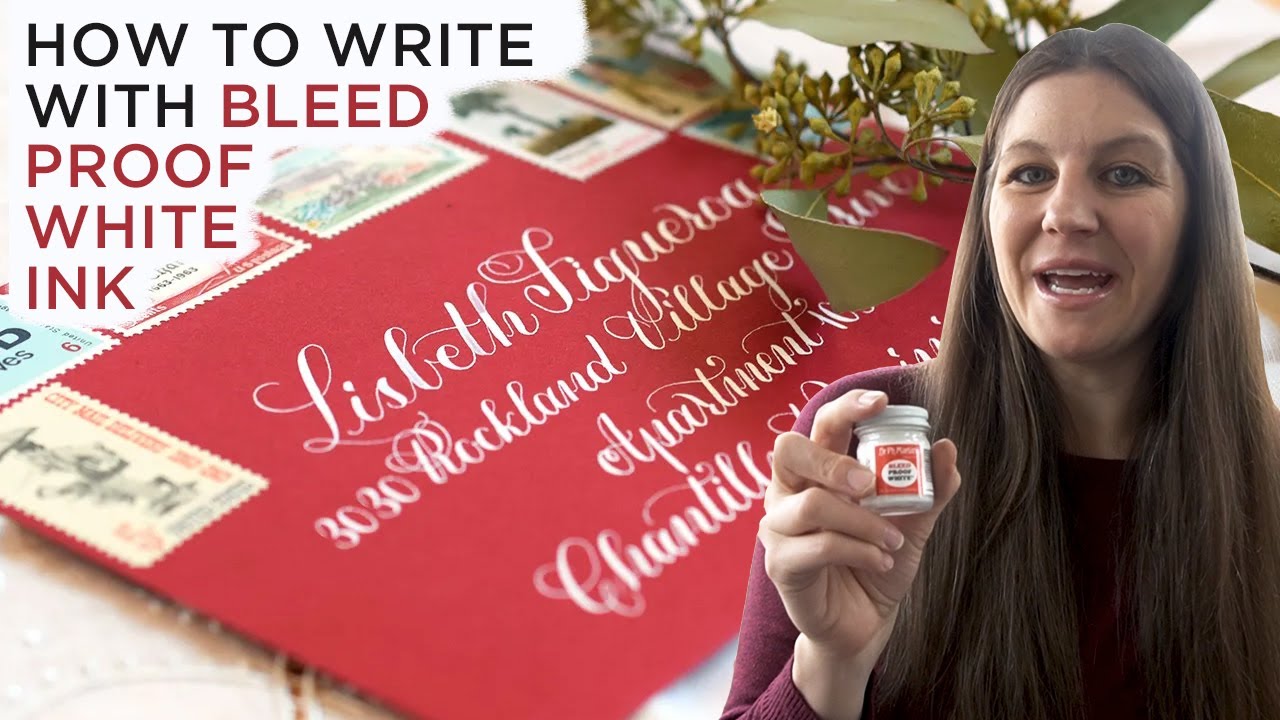How to Write Calligraphy With Bleed Proof White Ink