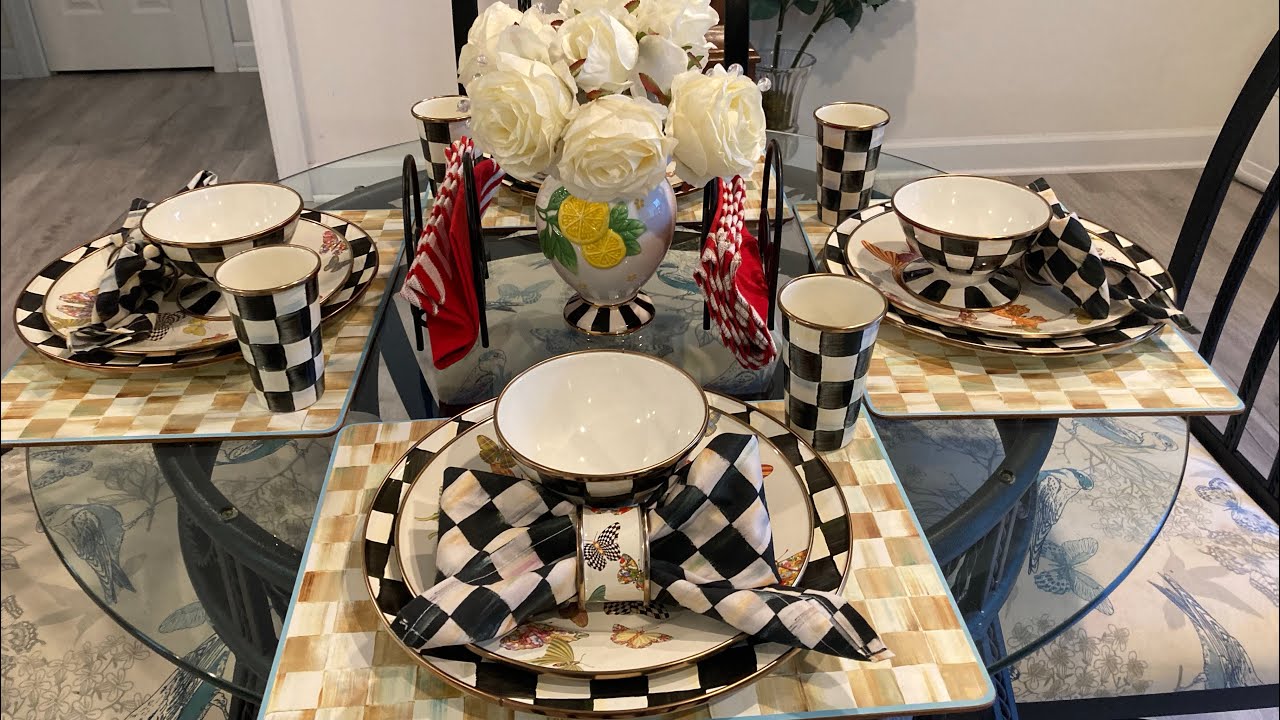 Setting My Mackenzie Childs Tableset