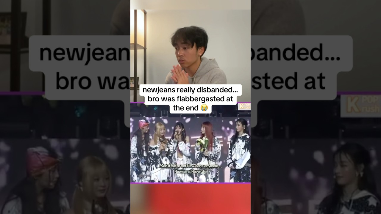 idols CRYING at NewJeans disbandment speech REACTION! 😭 #shorts