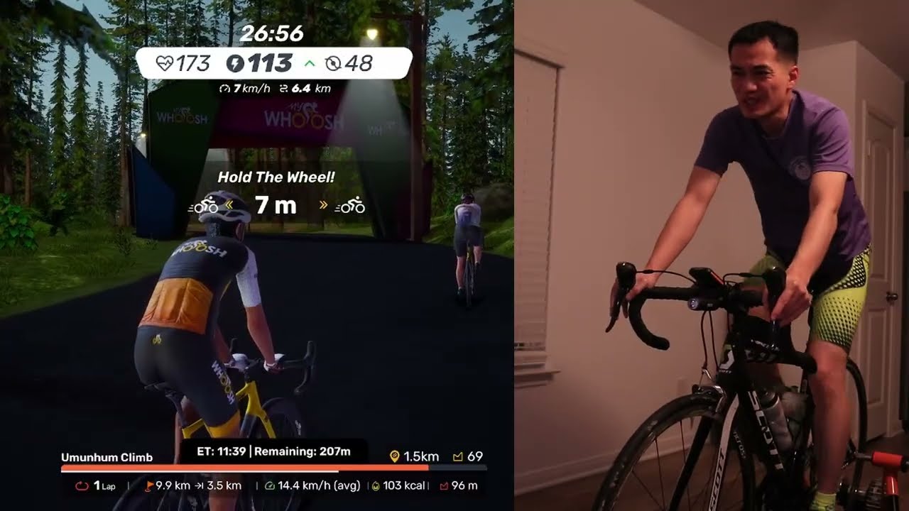 A Virtual Cycling Workout | VLOG