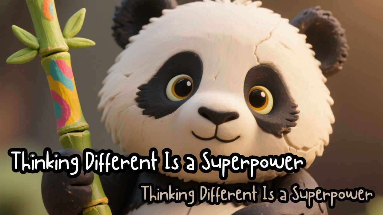 Thinking Different Is a Superpower 🐼🌈 | Kids Story About Creativity